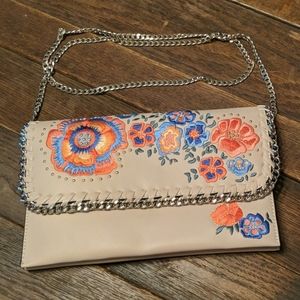 NWOT Topshop multicolor clutch/crossbody bag
